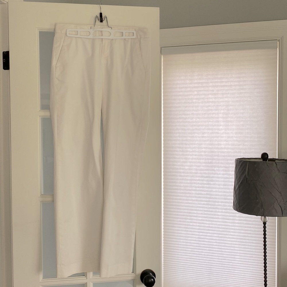 Banana Republic Women’s white lined dress pants
